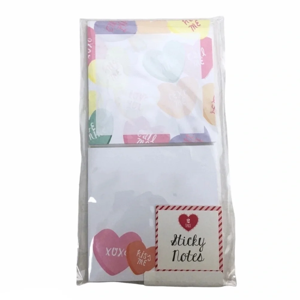 Valentine’s Stationery Planner Supplies List Pad Sticky Note Conversation Hearts